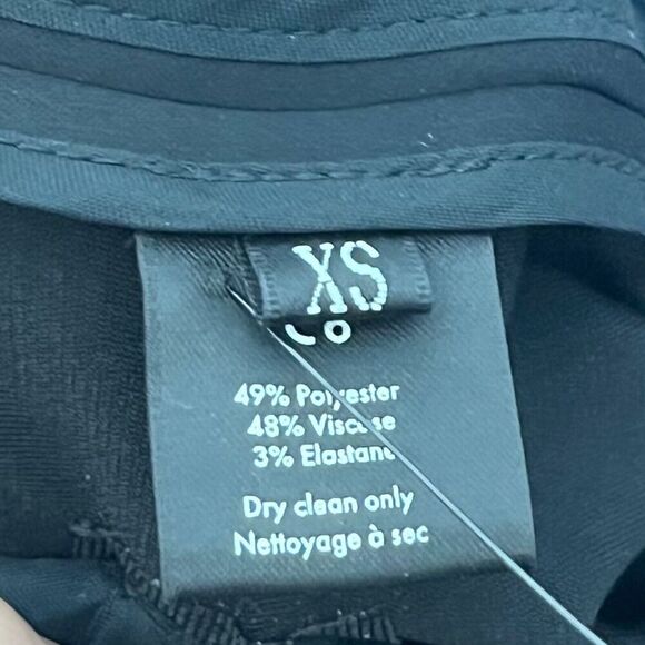 Co Collections Classic Cropped Trousers Women’s Size XS Black Stretch Skinny Leg - Picture 12 of 14